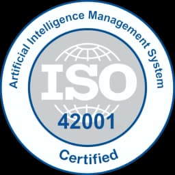 ISO/IEC 42001:2023 certified