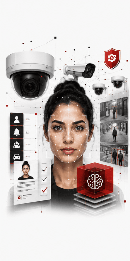 A face matched against a watch list on a camera network