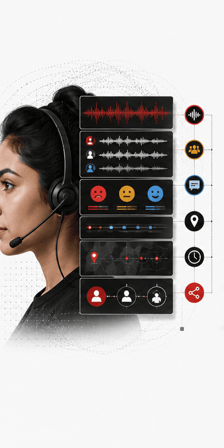 An agent's call read for tone as well as words