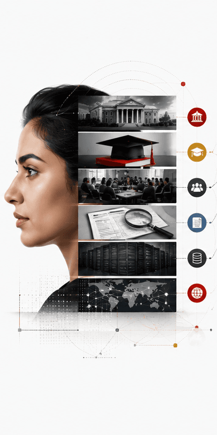 One candidate read across the institution's records